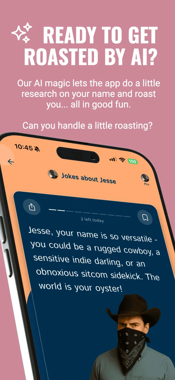 AI-powered name roasts